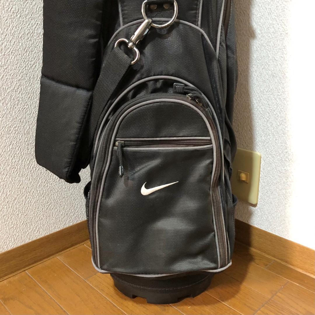 【希少】 NIKE ナイキ ゴルフ キャディバッグ カート型 6分割 ブラック