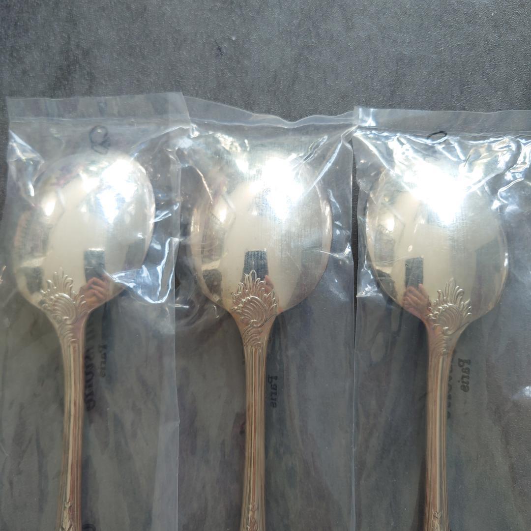 希少 美品 クリストフル マルリー コンソメスプーン 未開封含む 6点