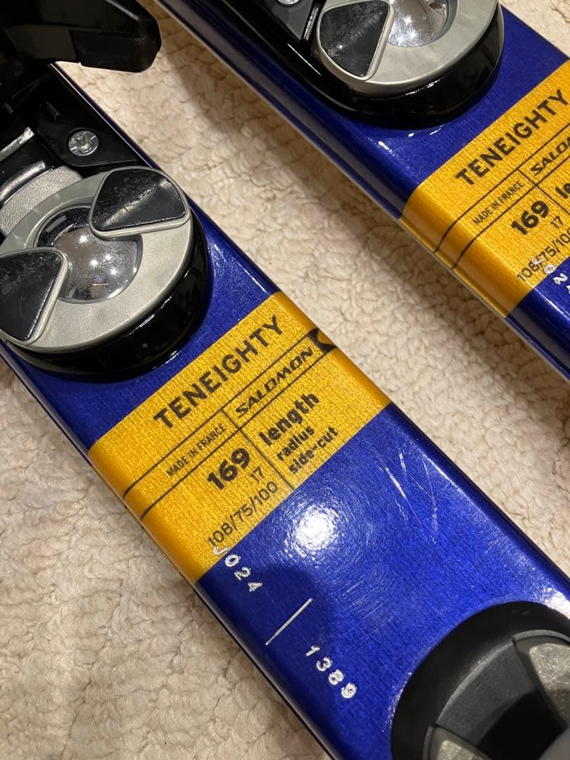 名機　Salomon 1080 TENEIGHTY 169 cm 青テン