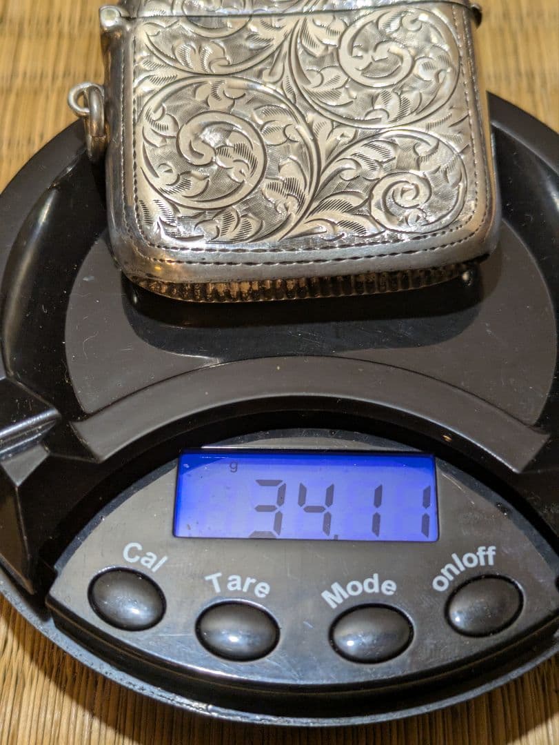 銀製アンティークケース Watson & Burns刻印入り