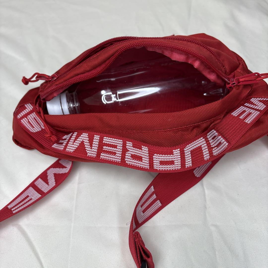 【極美品】Supreme ボディバッグ ウエストポーチ 18SS ロゴ レッド
