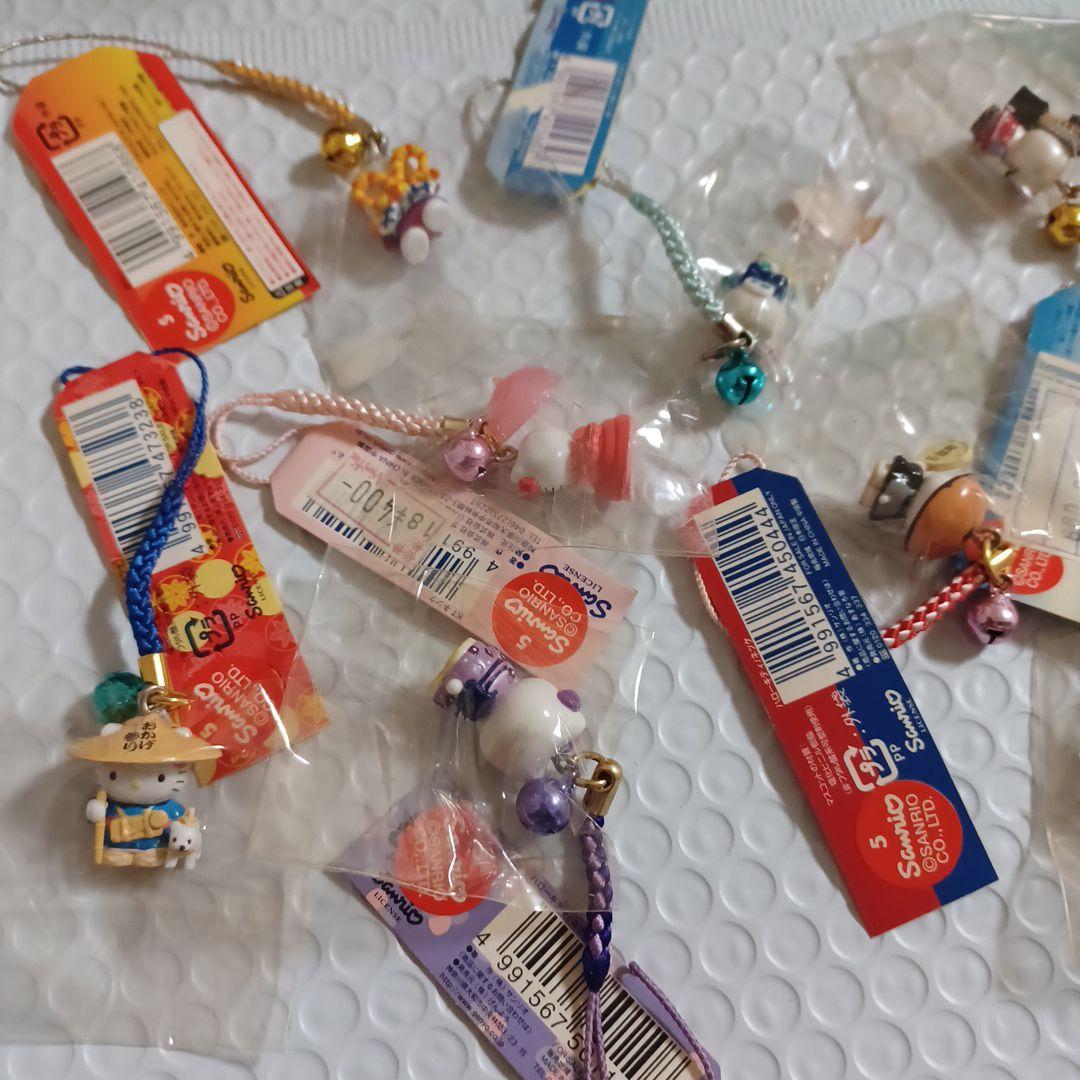 ハローキティ　ご当地　根付け　ストラップ　10個セット　サンリオ　レトロ　当時物