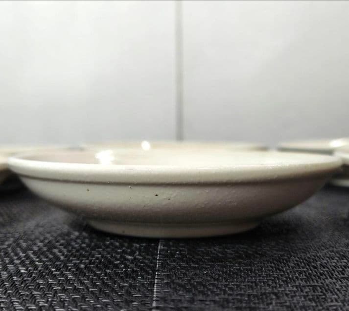 有田焼 藍色 お魚柄 ご飯お茶碗 おまけ付き 京窯 小皿 箸置き ⑦