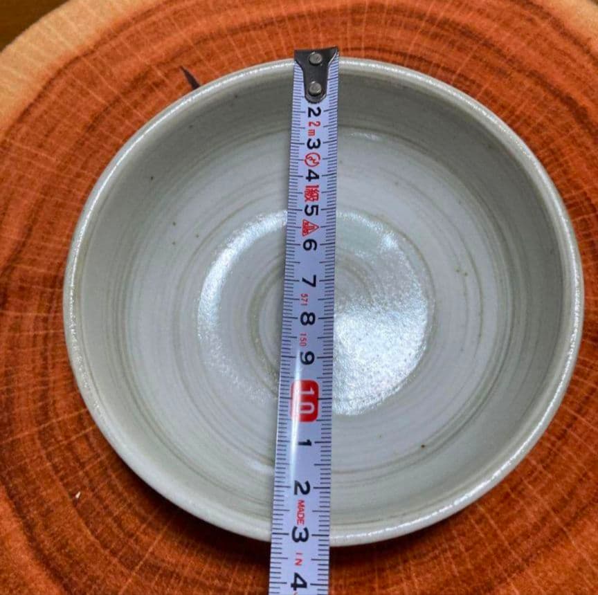 有田焼 藍色 お魚柄 ご飯お茶碗 おまけ付き 京窯 小皿 箸置き ⑦