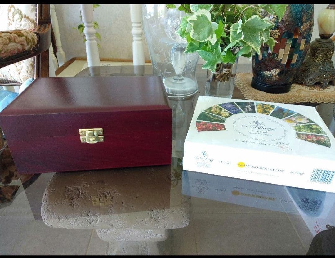 makoooフラワーエッセンス40本フルセット専用木箱ヒーリングハーブス社