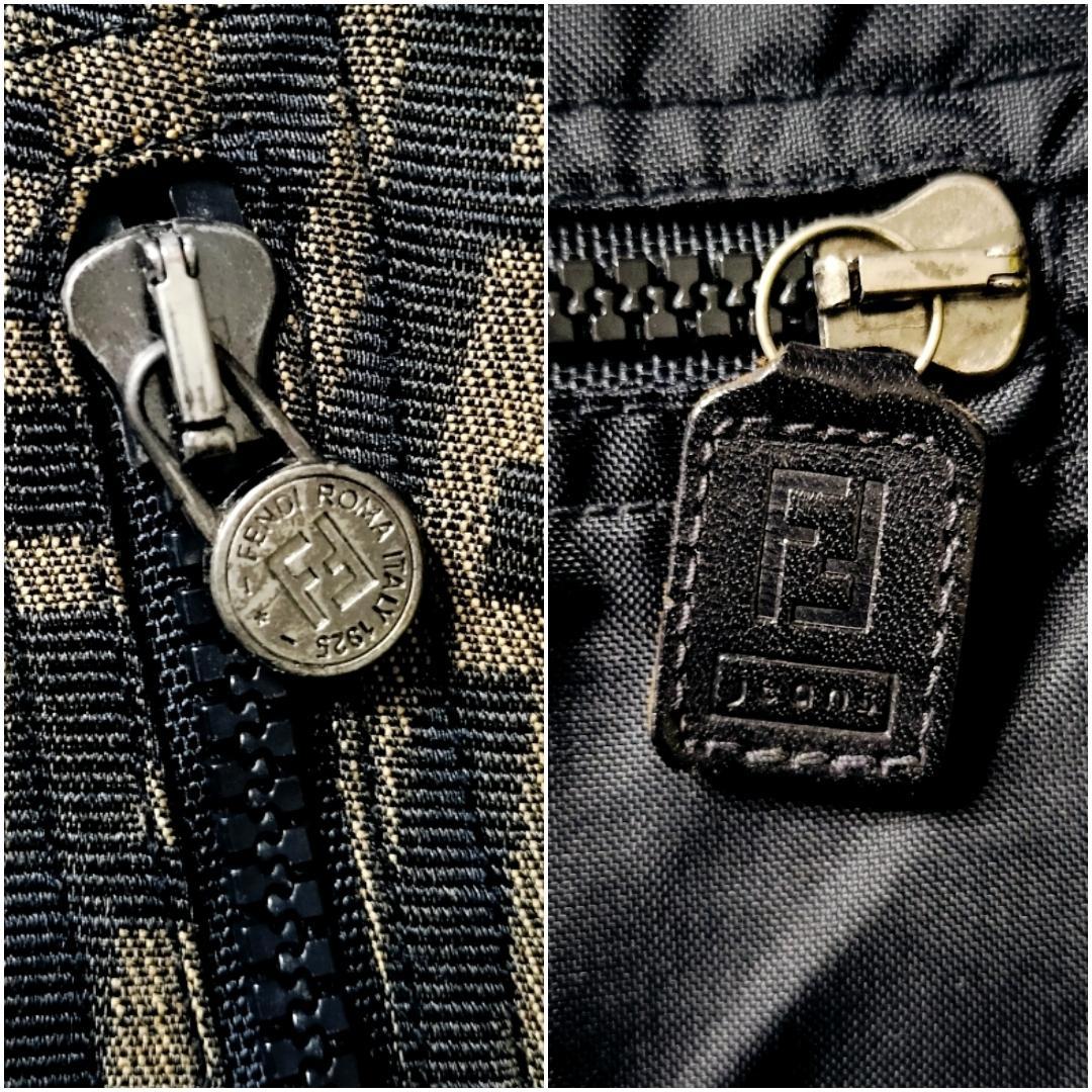 【アーカイブ】フェンディ ズッカ総柄 リバーシブル ジップコート L 伊製