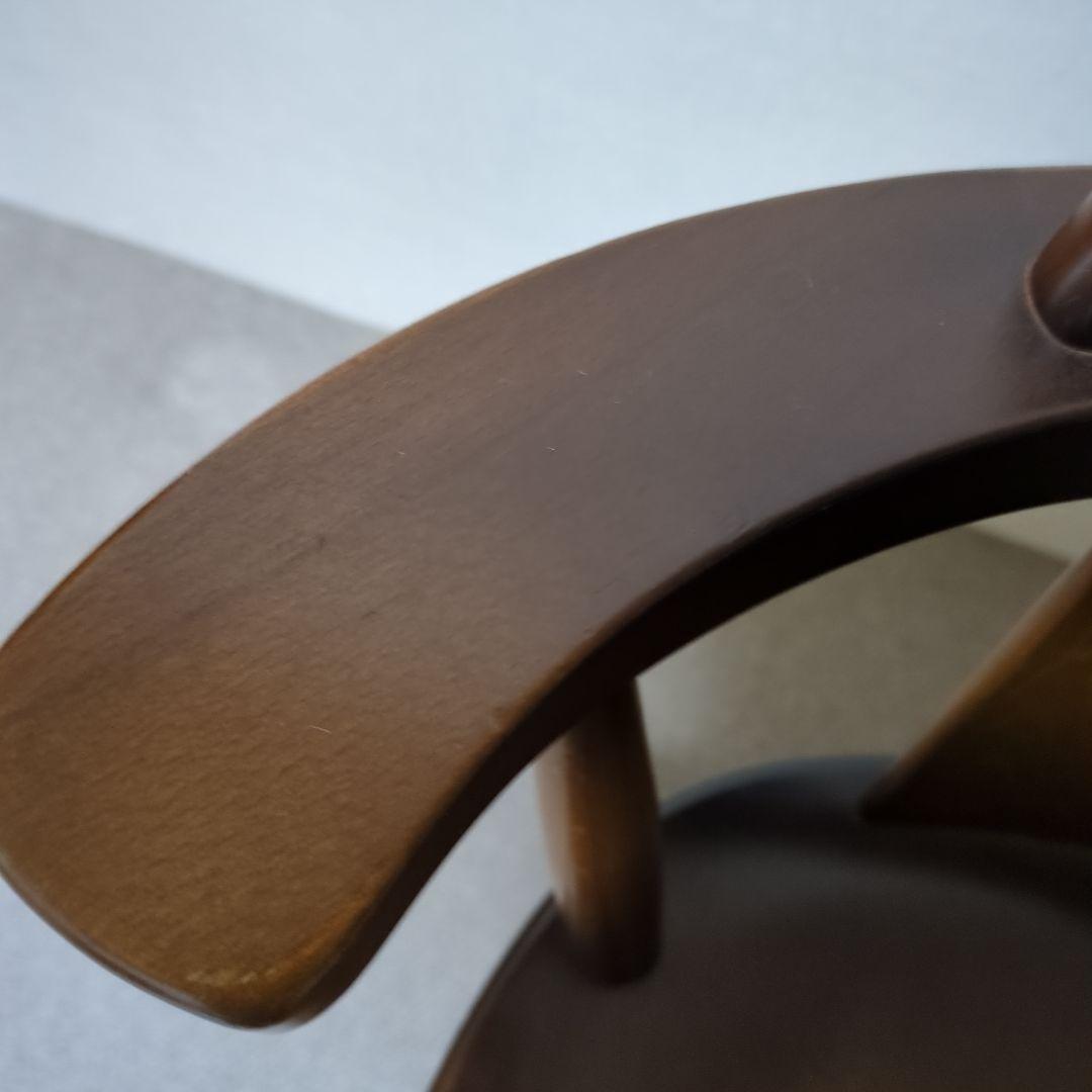 ブラウン 木製 ダイニングチェア