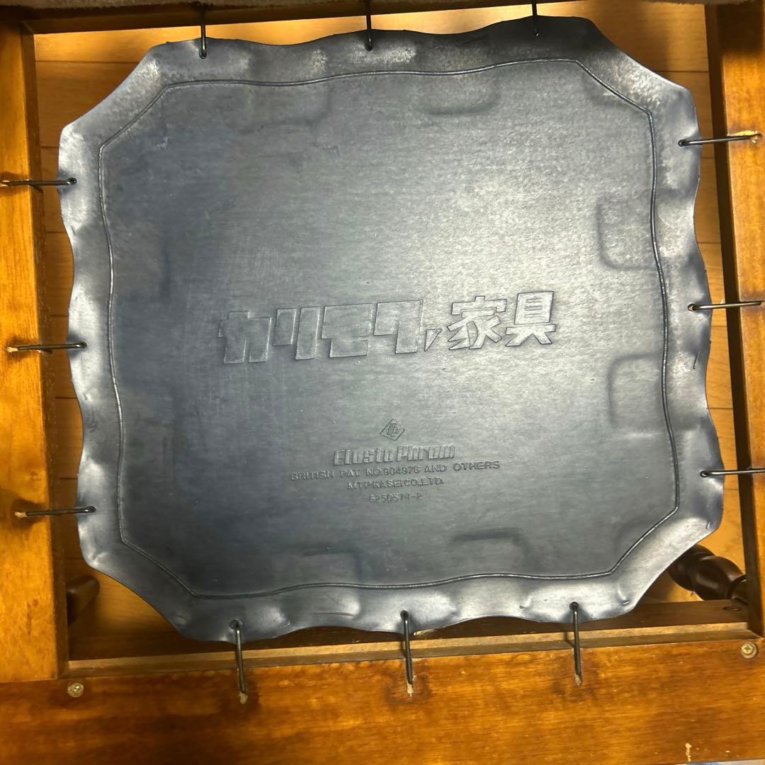 【ヴィンテージ✨】カリモク コロニアル 花柄 希少 セパレート3人掛け 猫足