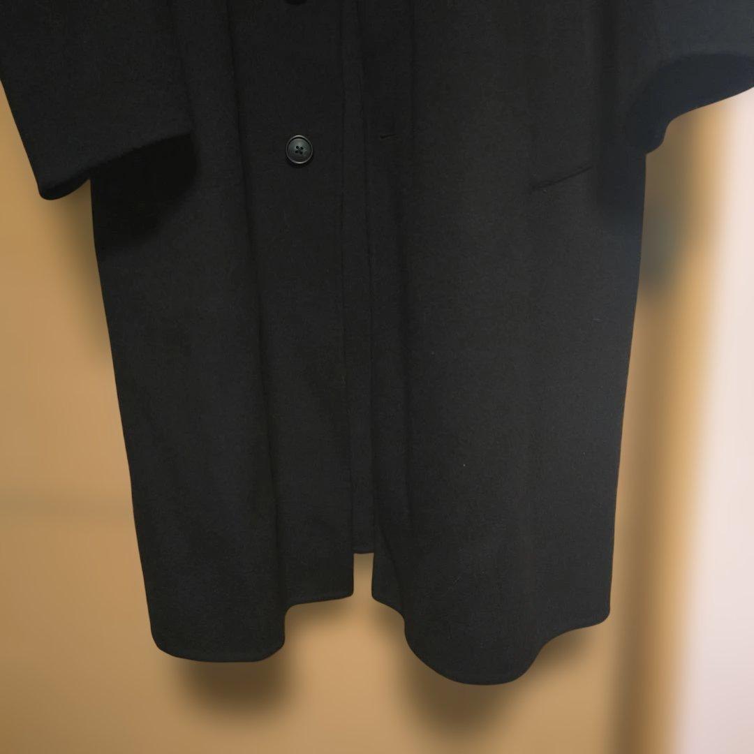 UNIQLO+J カシミヤブレンドオーバーサイズチェスターコート　ブラック　S