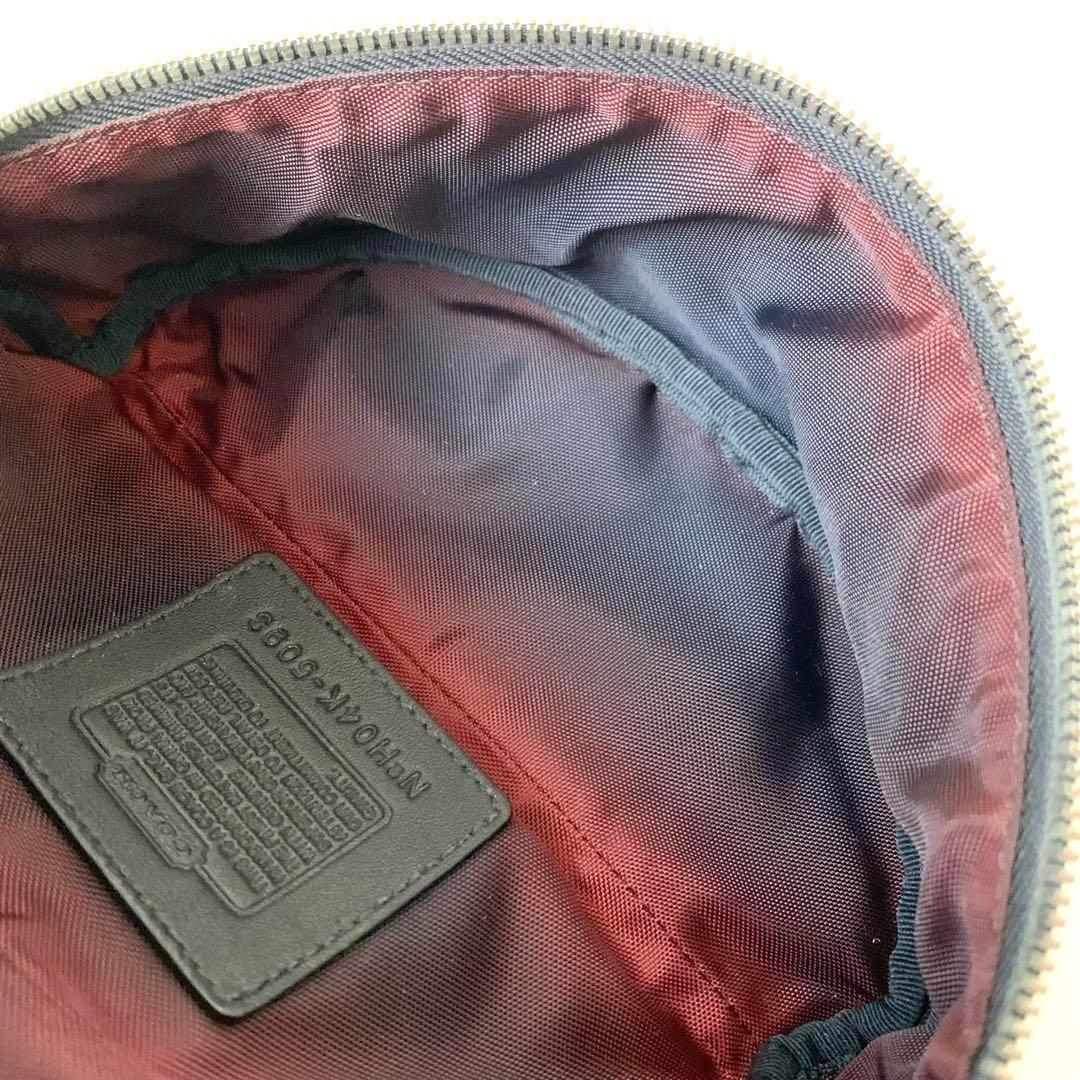 【COACH】コーチ　ウエストバッグ　ウエストポーチ　シグネチャー　黒　5093