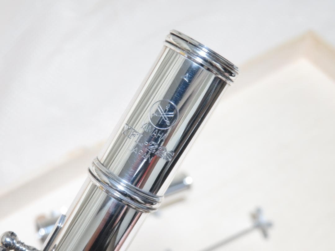 全タンポ＆ヘッド・コルク交換済　フルート　YAMAHA　YFL-22S　銀メッキ