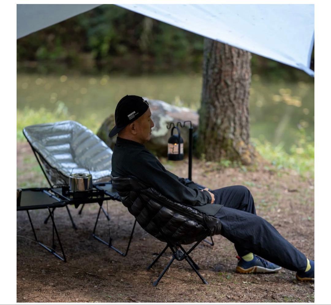 新品‼️LOG✨chair jacket✨チェアカバー✨ナイロンチャコールカラー