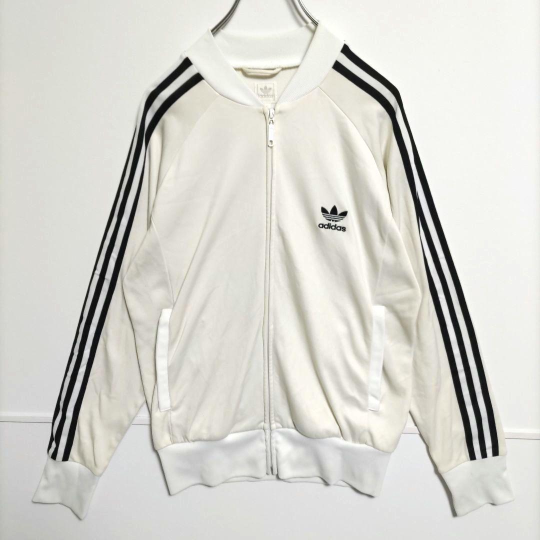 希少】adidas90s トラックジャケット ジャージ オフホワイト L - メルカリ