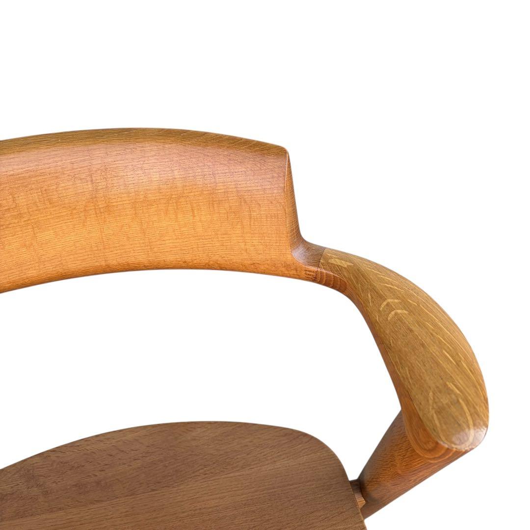 【美品】飛騨産業　SEOTO セミアームチェア（板座）KD201AN 2脚セット