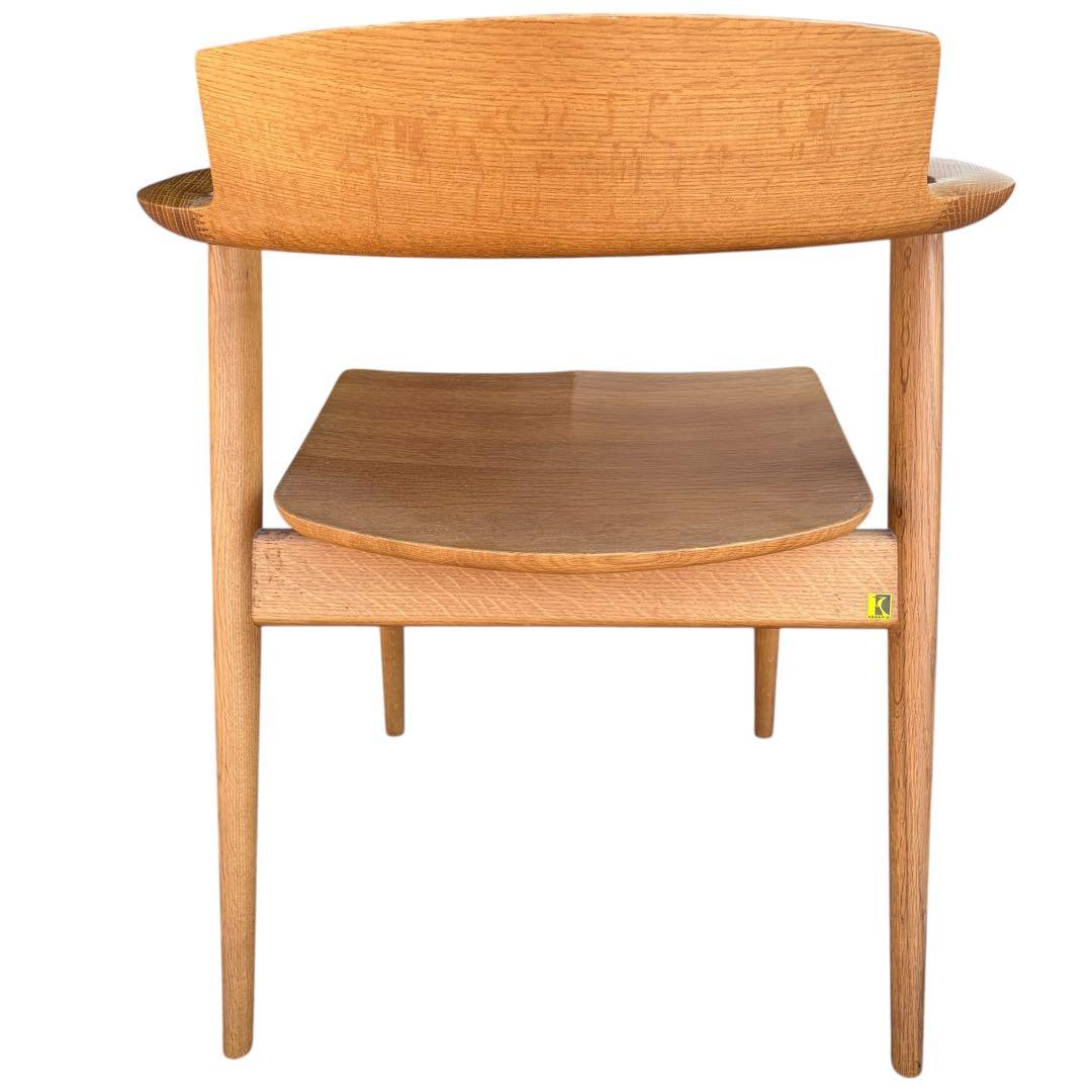 【美品】飛騨産業　SEOTO セミアームチェア（板座）KD201AN 2脚セット