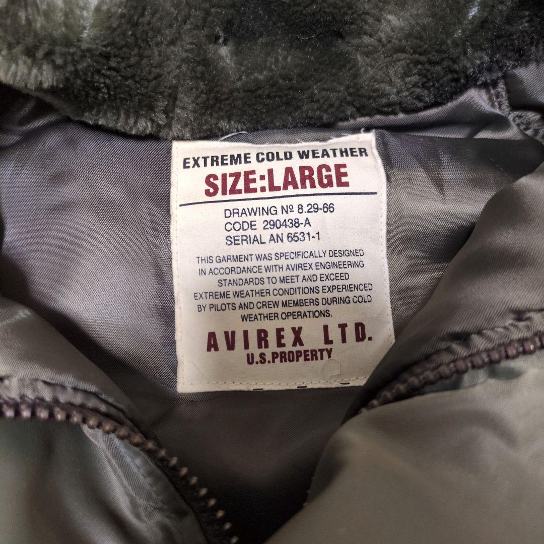 希少モデル✨AVIREX N-2B RED DRAGON ワッペン L カーキ