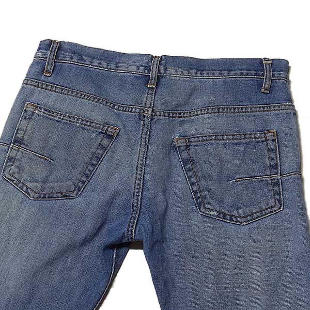 【DIOR HOMME】ヴィンテージ ダメージスリム デニムパンツ