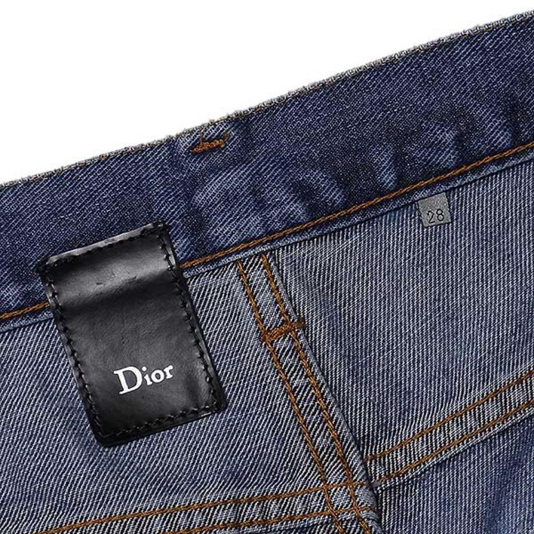 【DIOR HOMME】ヴィンテージ ダメージスリム デニムパンツ