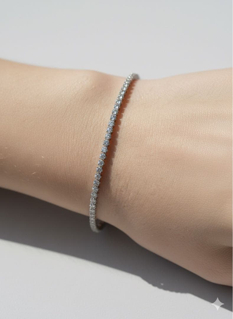 PT900/850 プラチナ ダイアモンド1CT ブレスレット