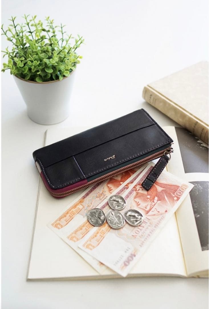 Dakota ダコタ 長財布ブロッコ 小銭入れ付き長財布（L字ファスナー式）