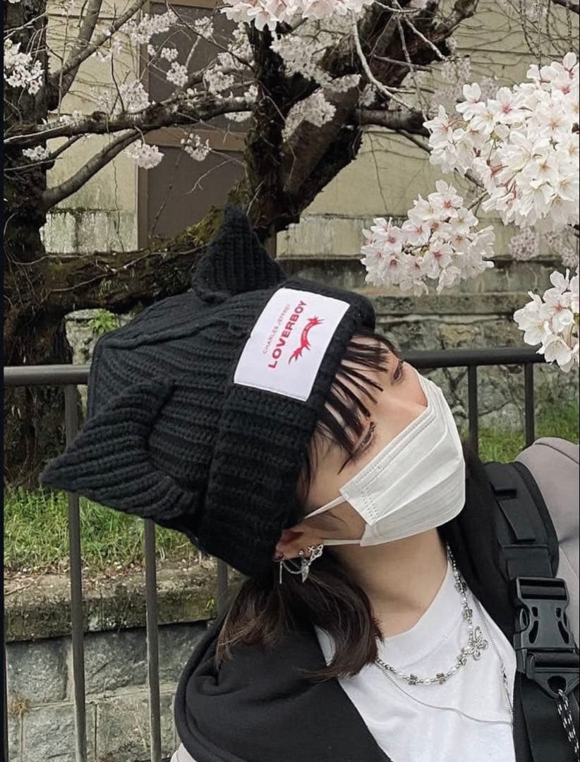 Charles Jeffrey LOVERBOY ニット帽 黒【男女兼用】