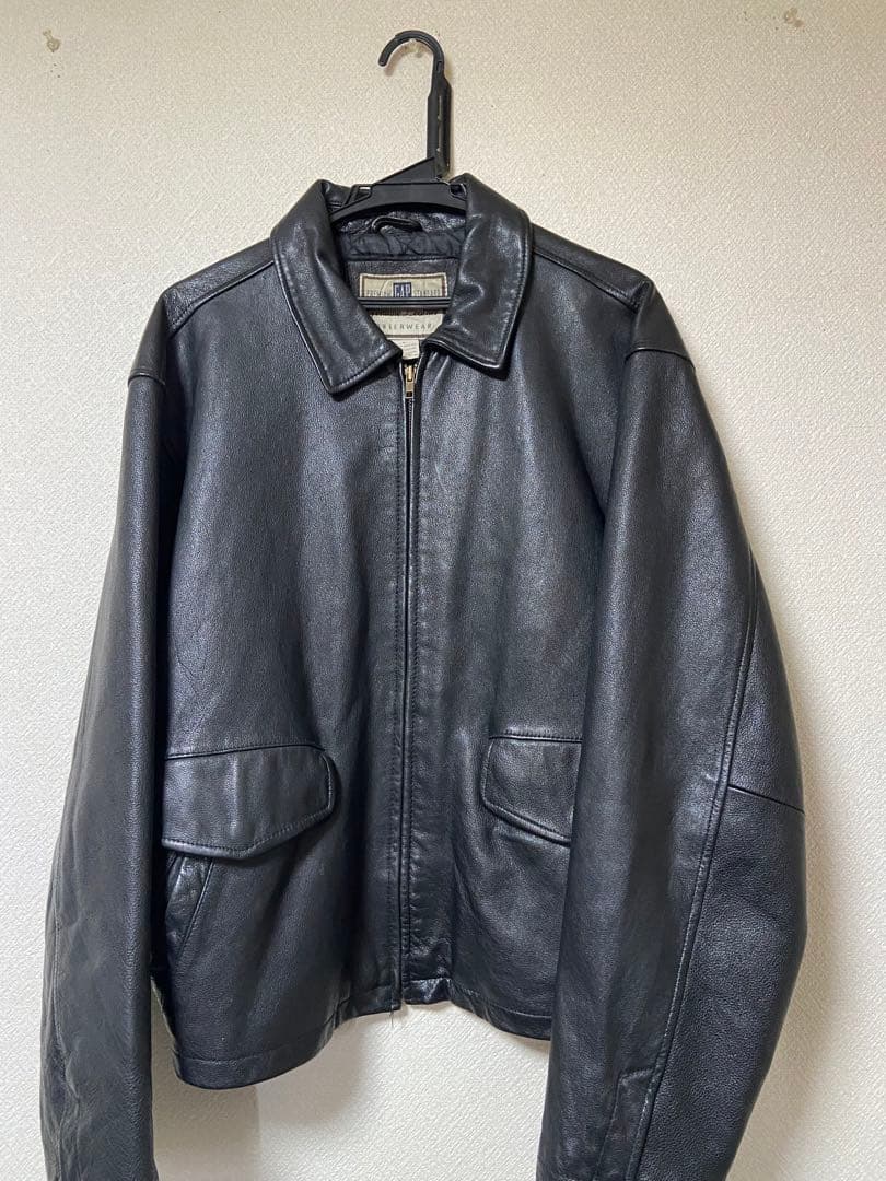 old gap Premium standard レザージャケット 最終値下げ - メルカリ
