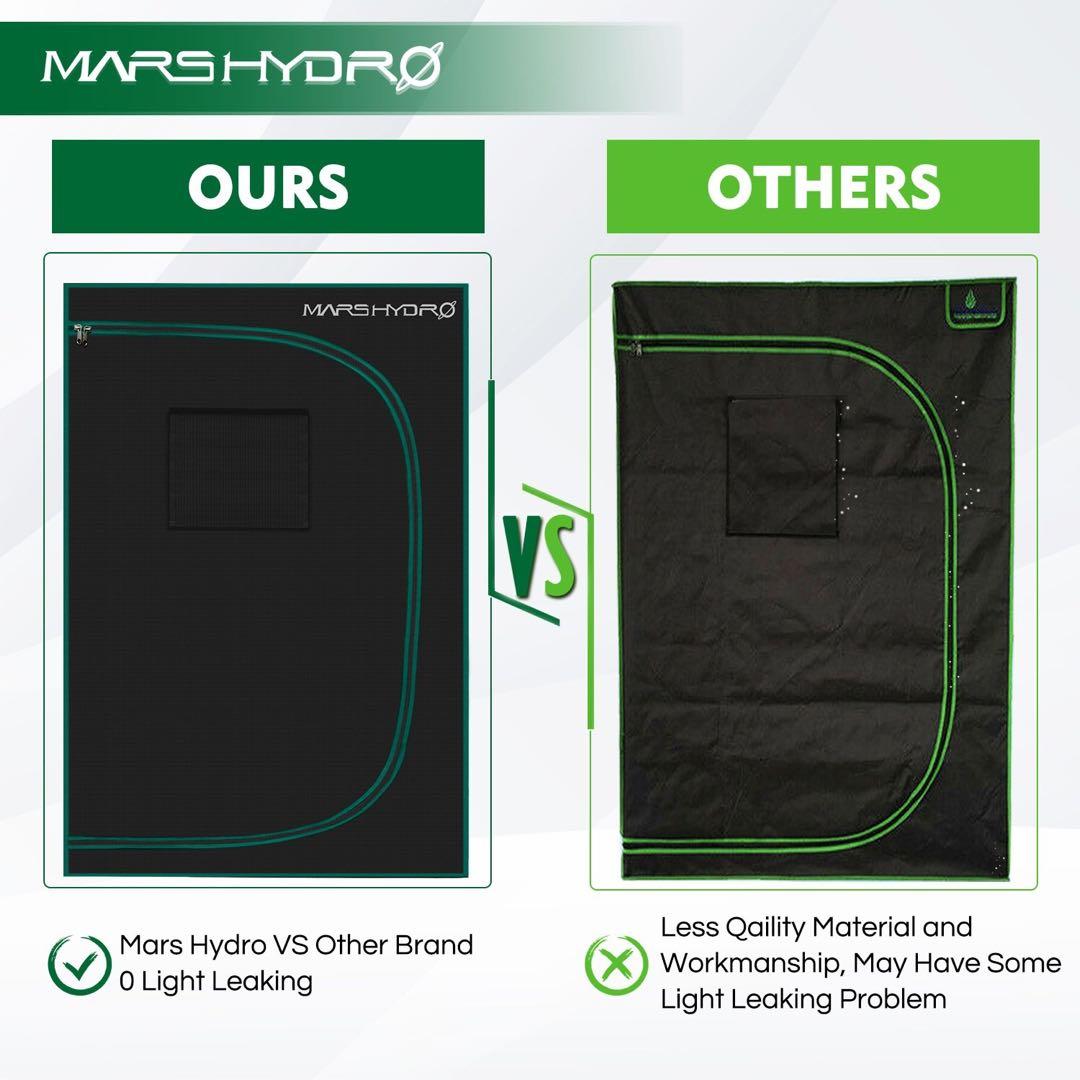 【Mars Hydro】150×150×200⭐️植物育成用グロウ水耕栽培テント