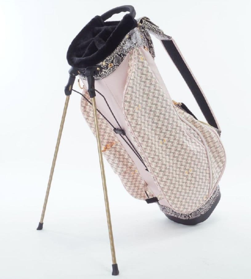 金田プロモデル ゴルフバッグ ピンク系