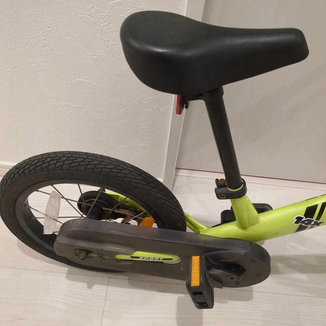 【ベル、キックスタンド付き】ストライダー 14x イエロー 本体