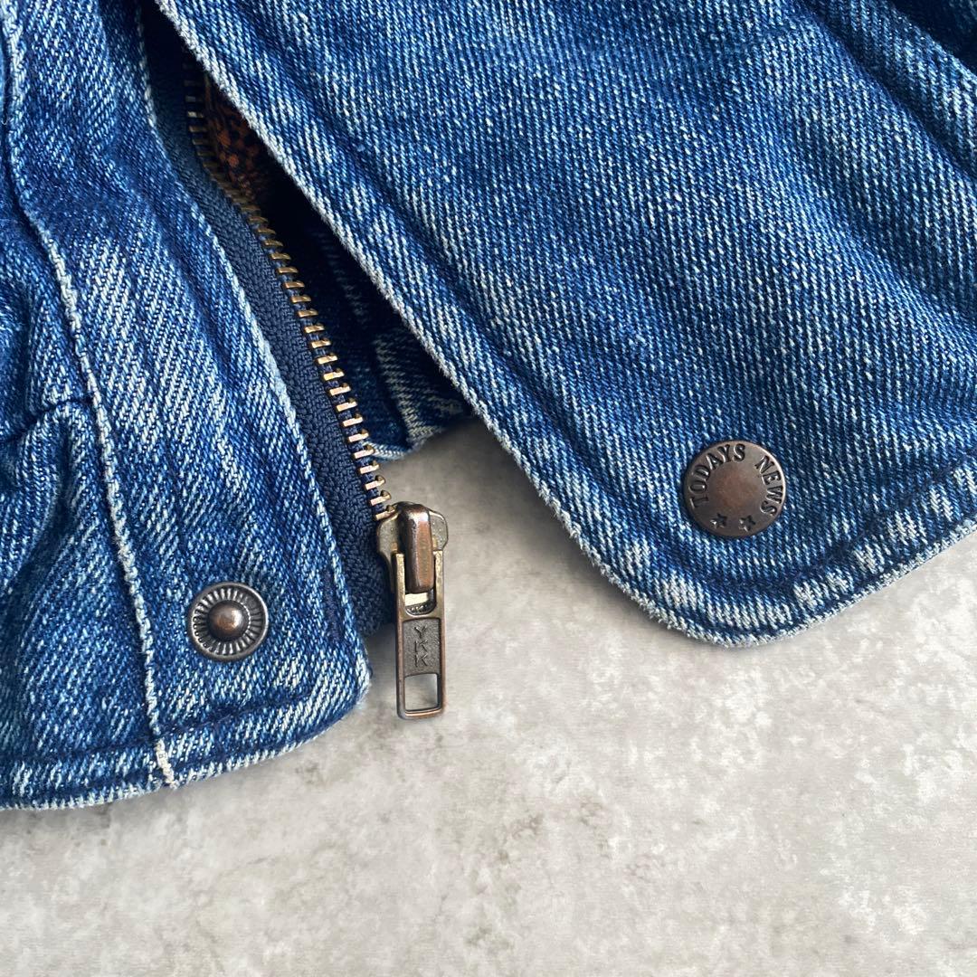 名作 80s TODAYS NEWS デニム ボンバージャケット ネイティブ