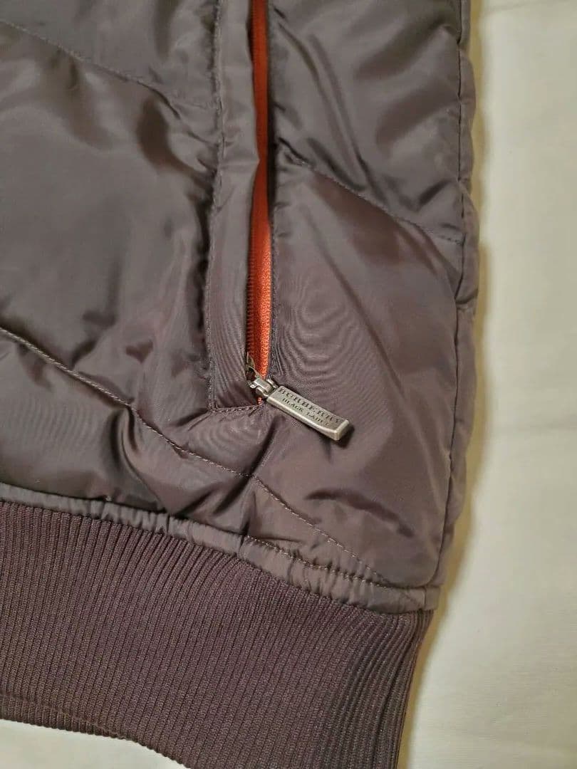 【最終sale・美品】バーバリーブラックレーベル ダウン 茶色 サイズL