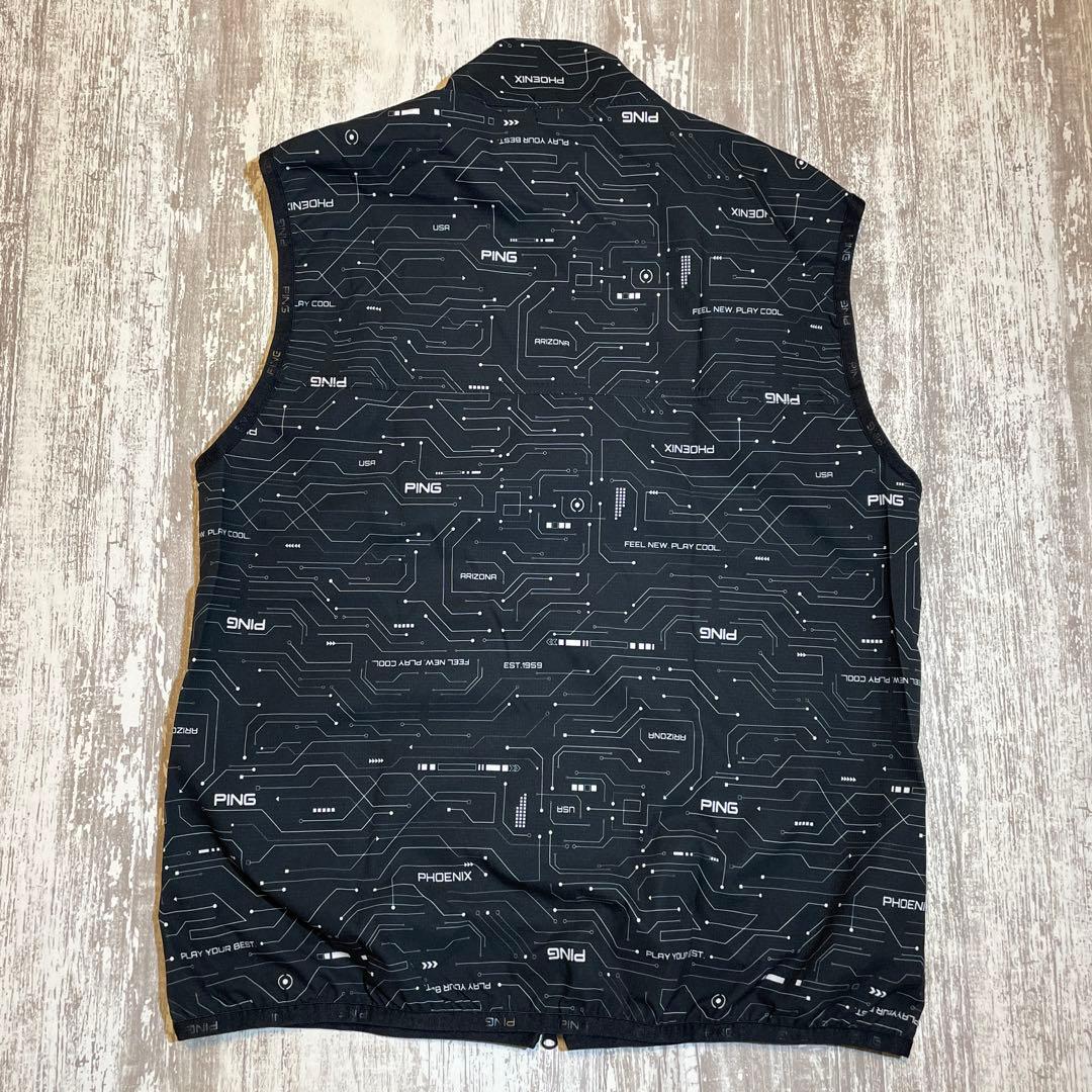 PING ピン ゴルフ ピステ ベスト2点セット Mサイズ ブラック柄