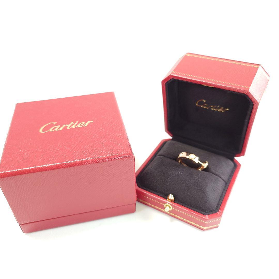 【極美品】カルティエ ラブ フープ フルダイヤ ピアス 片耳用 6325