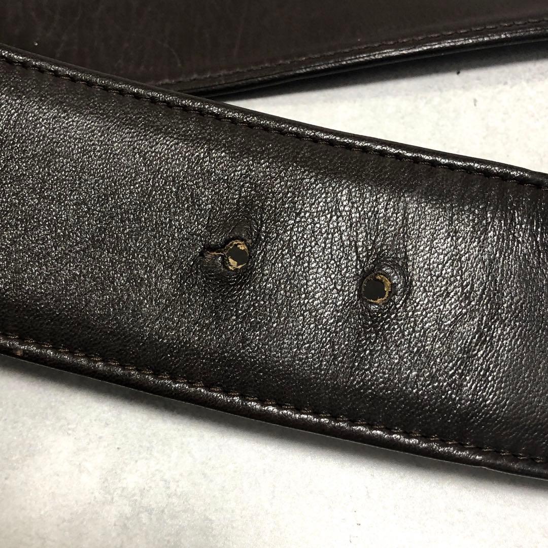 美品✨LOEWE ベルト タッセルモチーフ ブラウン レザー 75 幅広タイプ