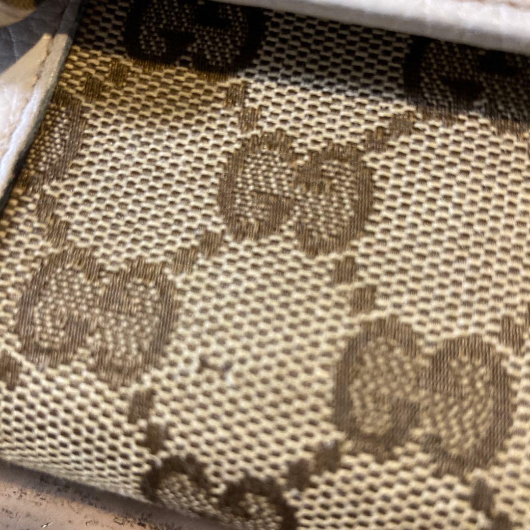 GUCCIグッチ キャンバス 二つ折り 長財布