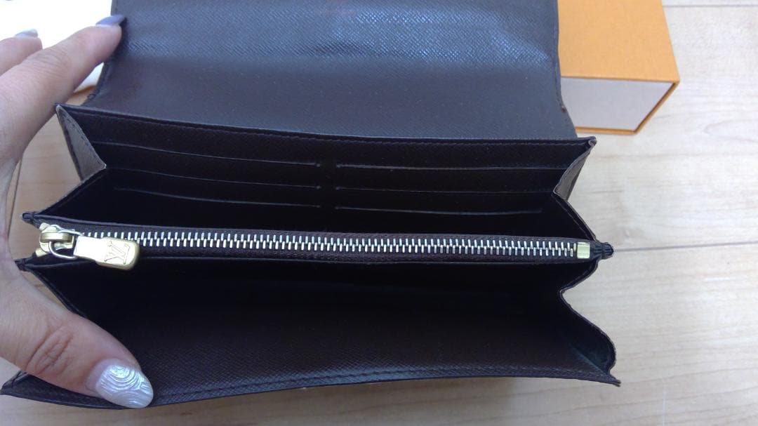 LOUISVUITTON ルイヴィトン 長財布 ポルトフォイユサラ ダミエ