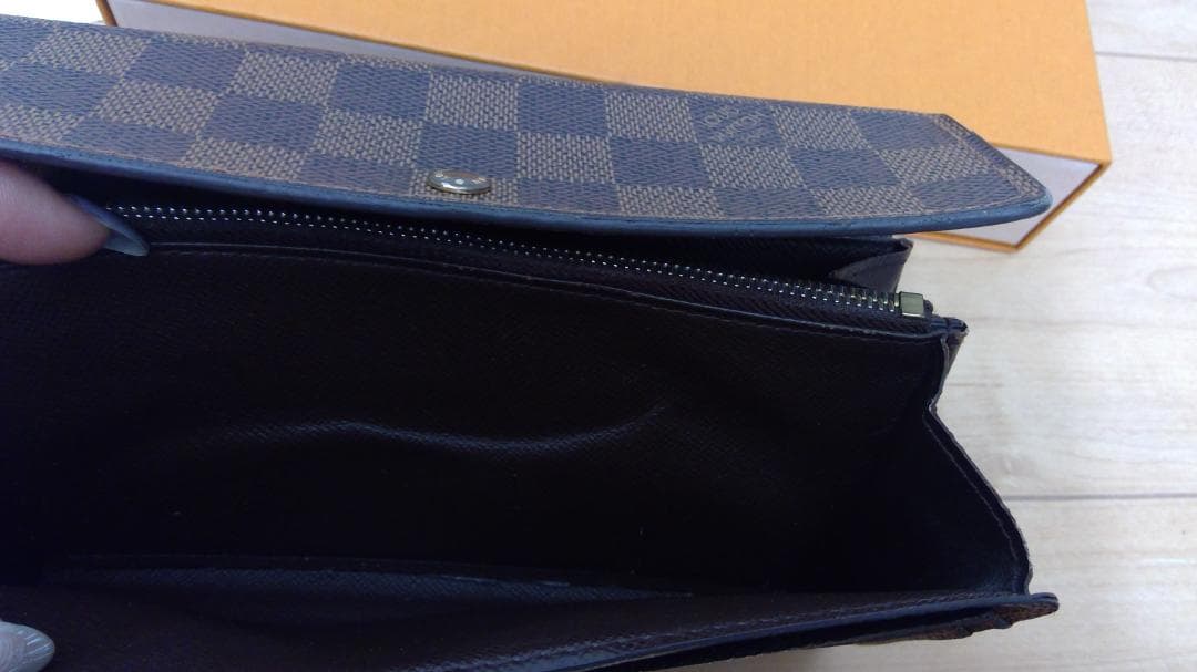LOUISVUITTON ルイヴィトン 長財布 ポルトフォイユサラ ダミエ