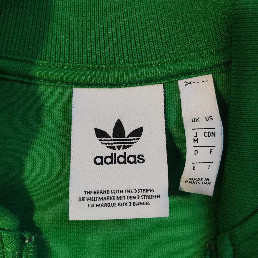 上下セット adidas 緑 ジャージ Mサイズ 3本ライン