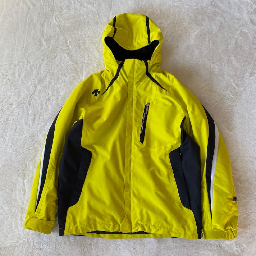 DESCENTE スキーウェア　セットアップ　上下　イエロー　グレー　XL