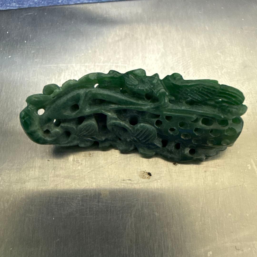 翡翠鏤空雕刻 アクセサリー