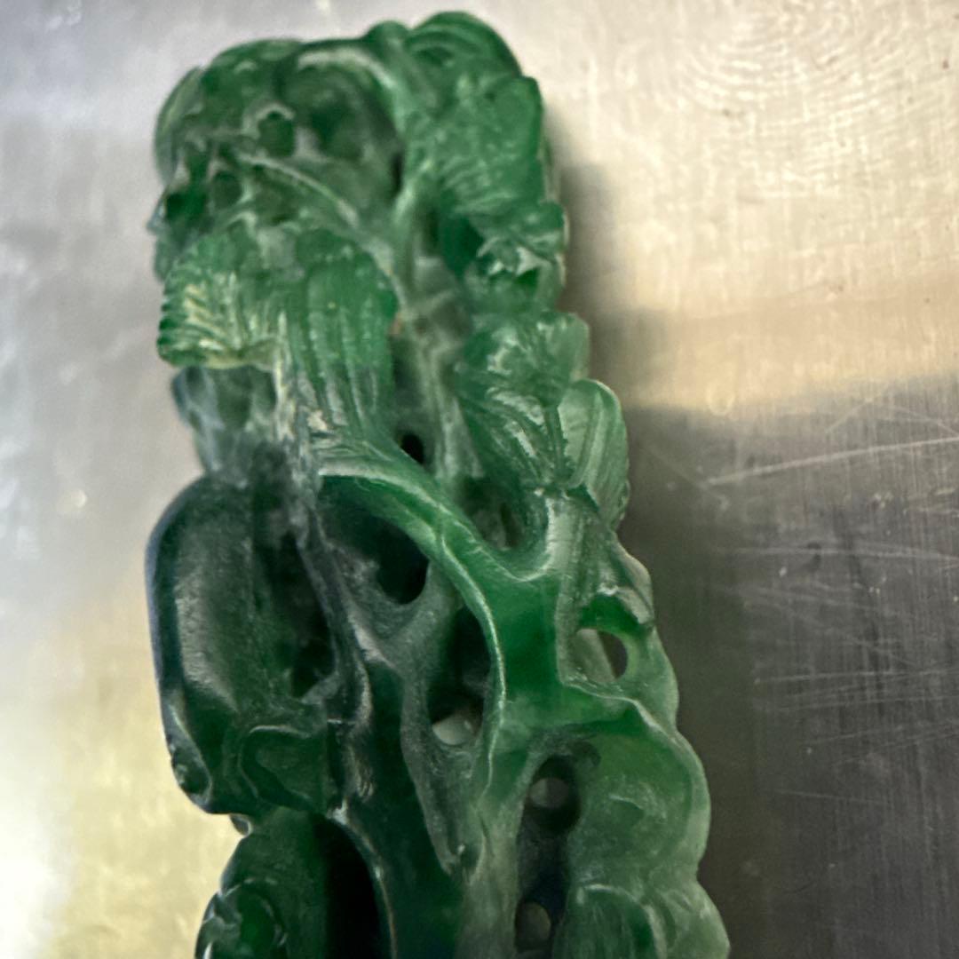 翡翠鏤空雕刻 アクセサリー