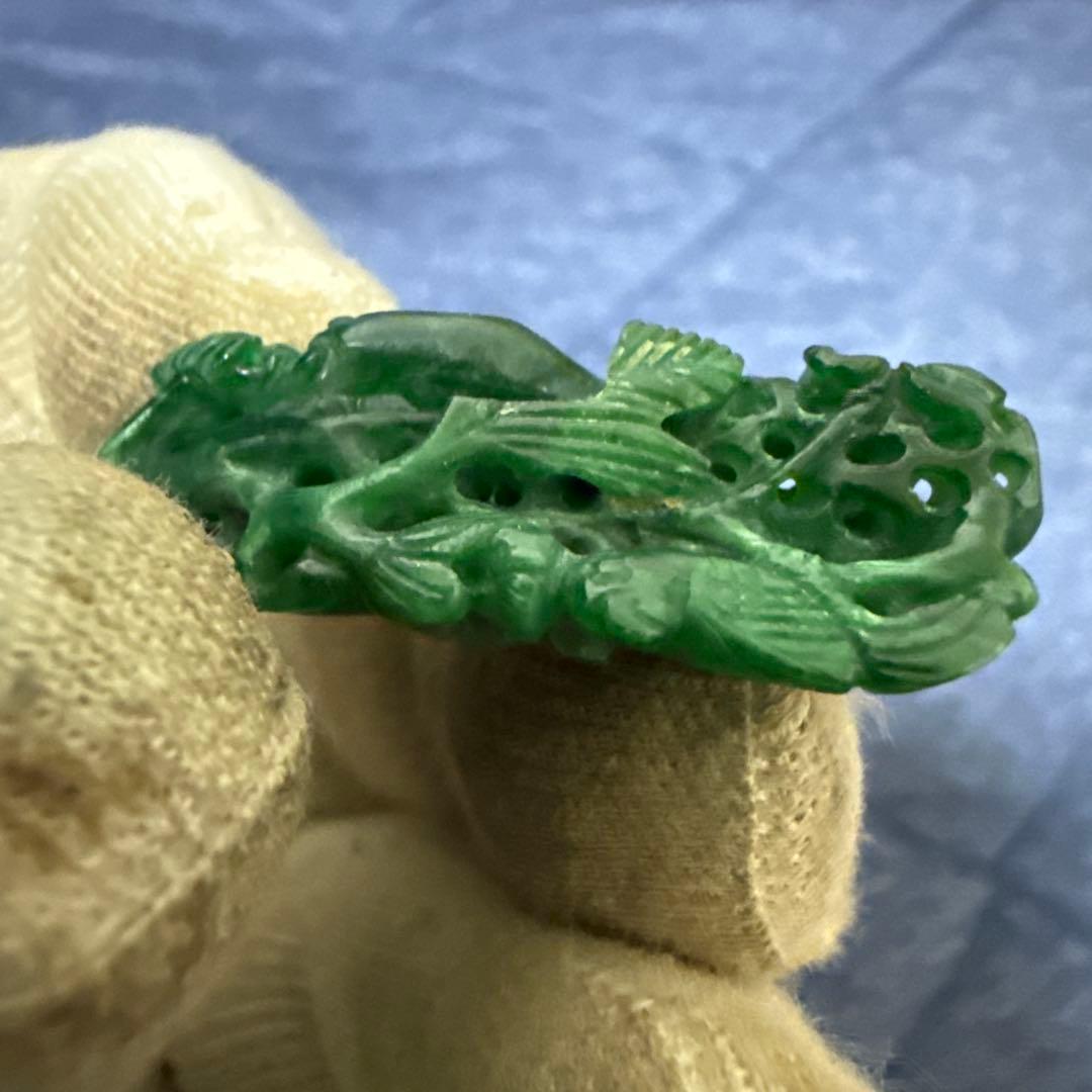 翡翠鏤空雕刻 アクセサリー