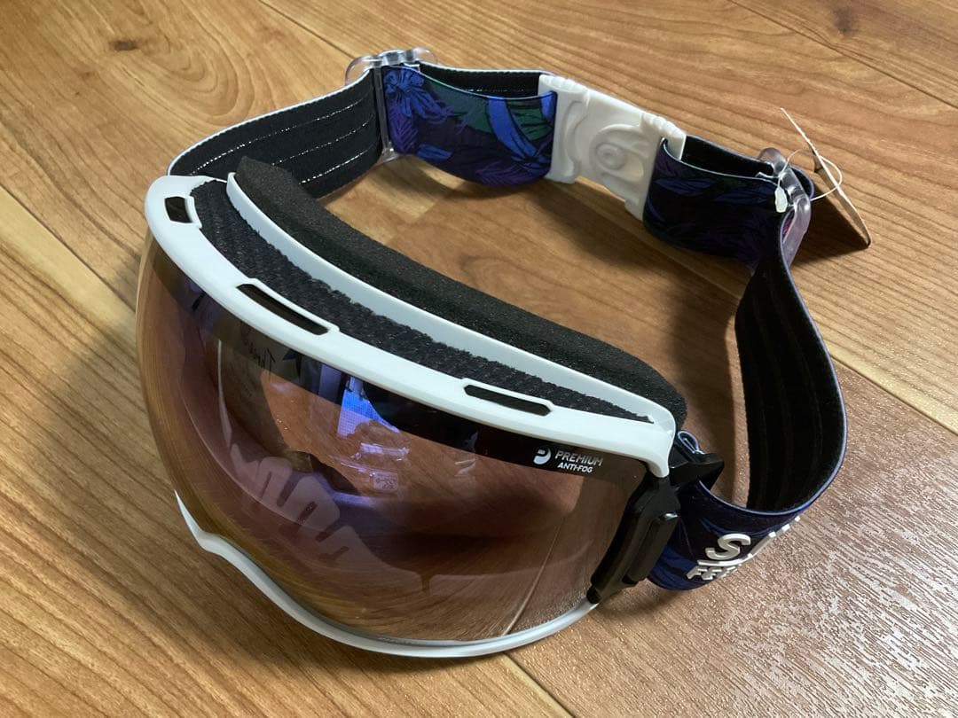 SWANSスノーゴーグル RIDGELINE MDH CU 白（レンズ以外新品）