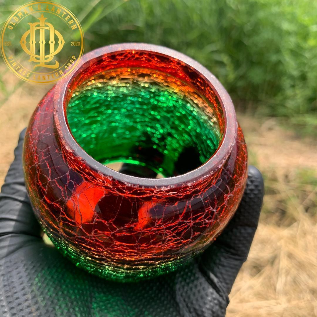 限定】クラックグラス クラシックグリーン/アンバー Feuerhand276