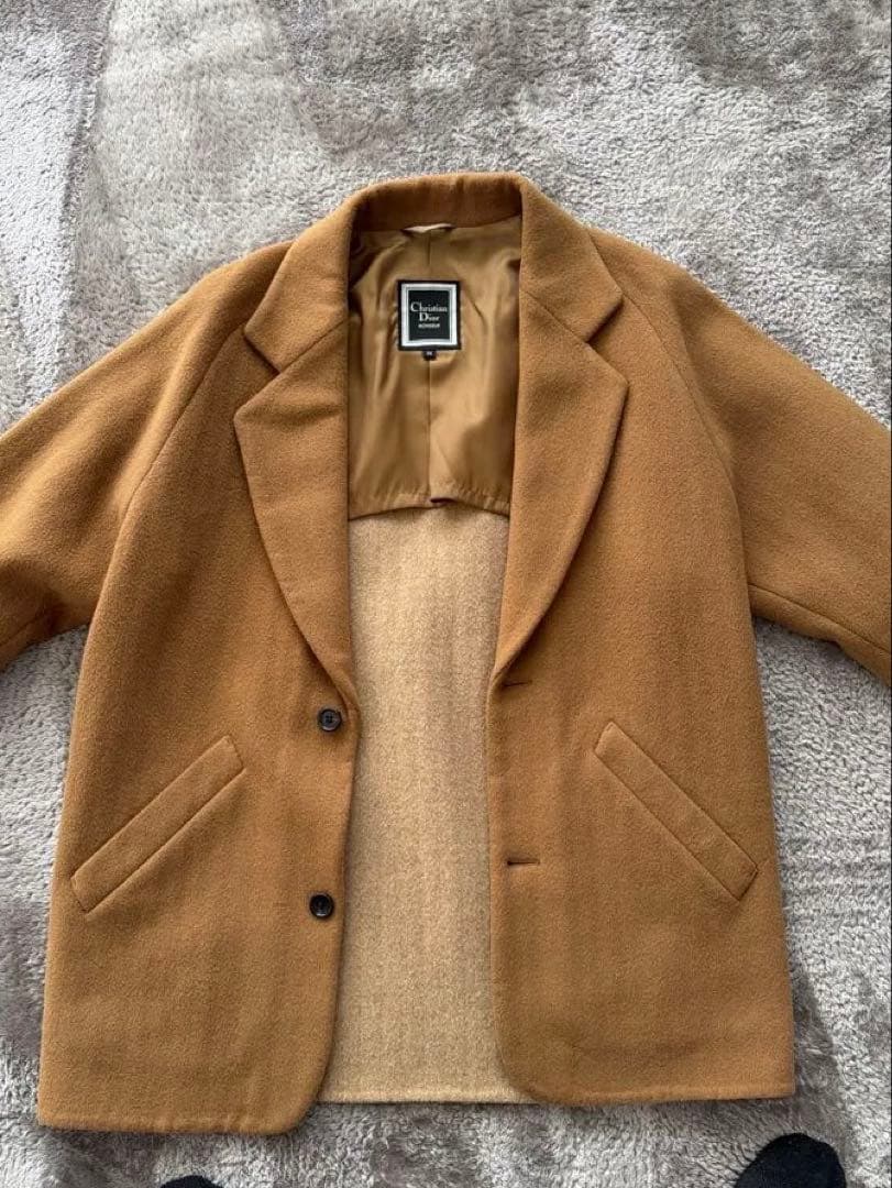Christian Dior チェスターコート M ブラウン 新 デザイン