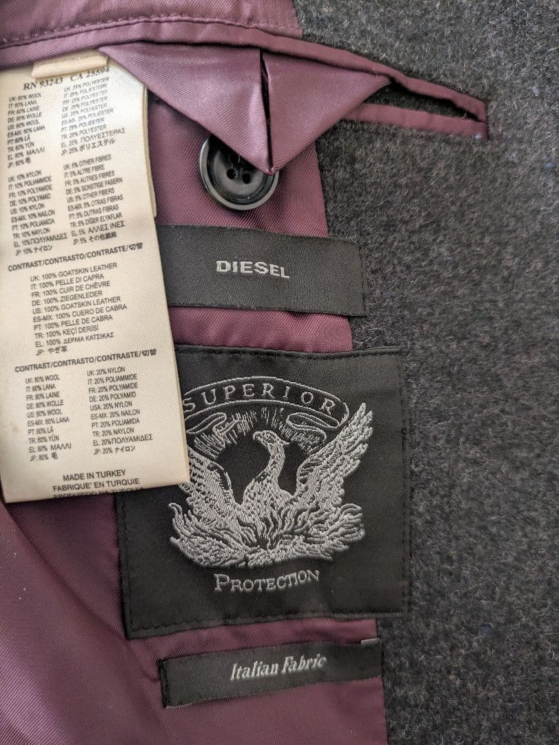 DIESEL 高級ブラックコート