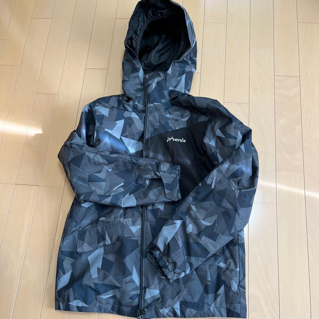 子ども用スキーウェア グレー×青