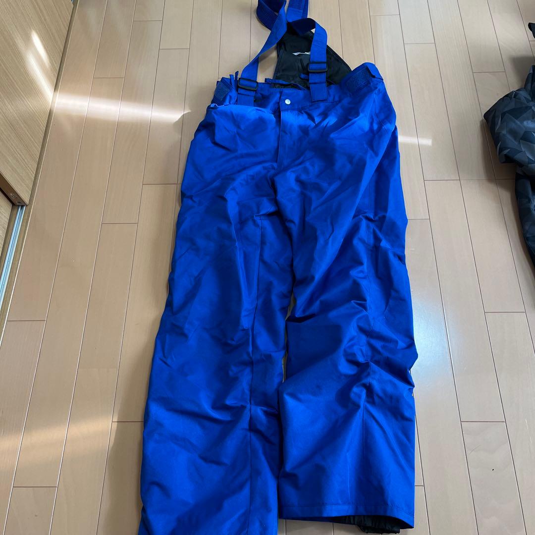 子ども用スキーウェア グレー×青