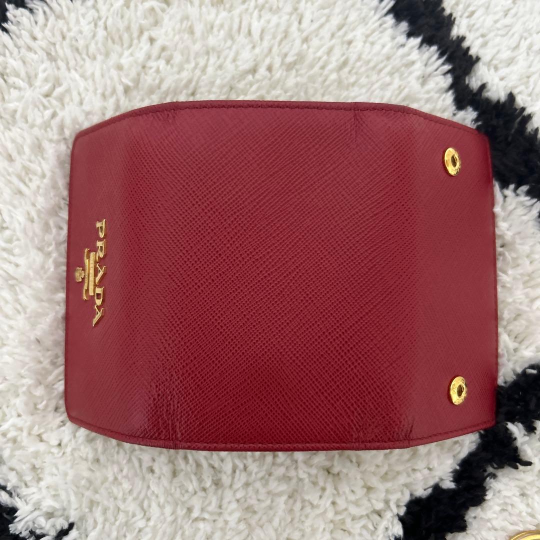 PRADA キーケース 4連 キーリング付き 取り外し可
