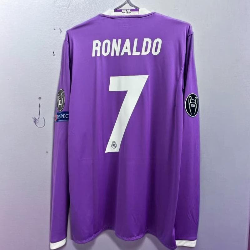 16-17 レアル・マドリード ロナウド 長袖 シャツ 背番号7